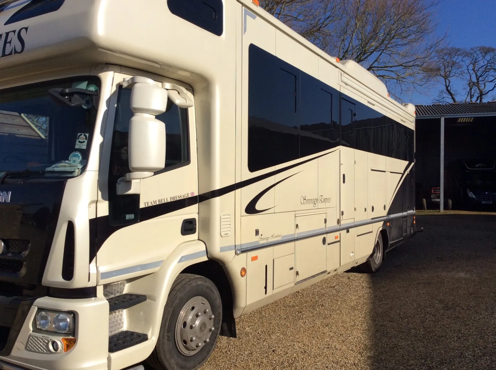 Horse Box Cleaning before