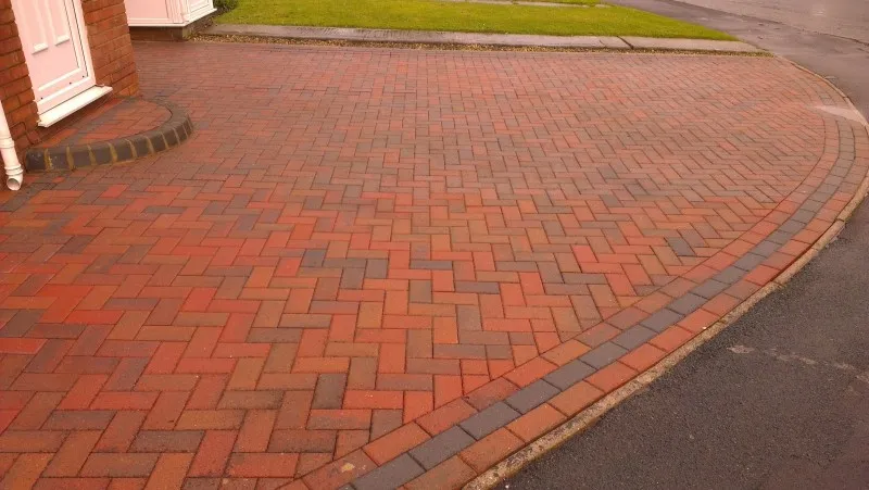 Driveway after