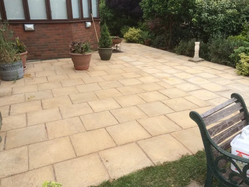 Patio after