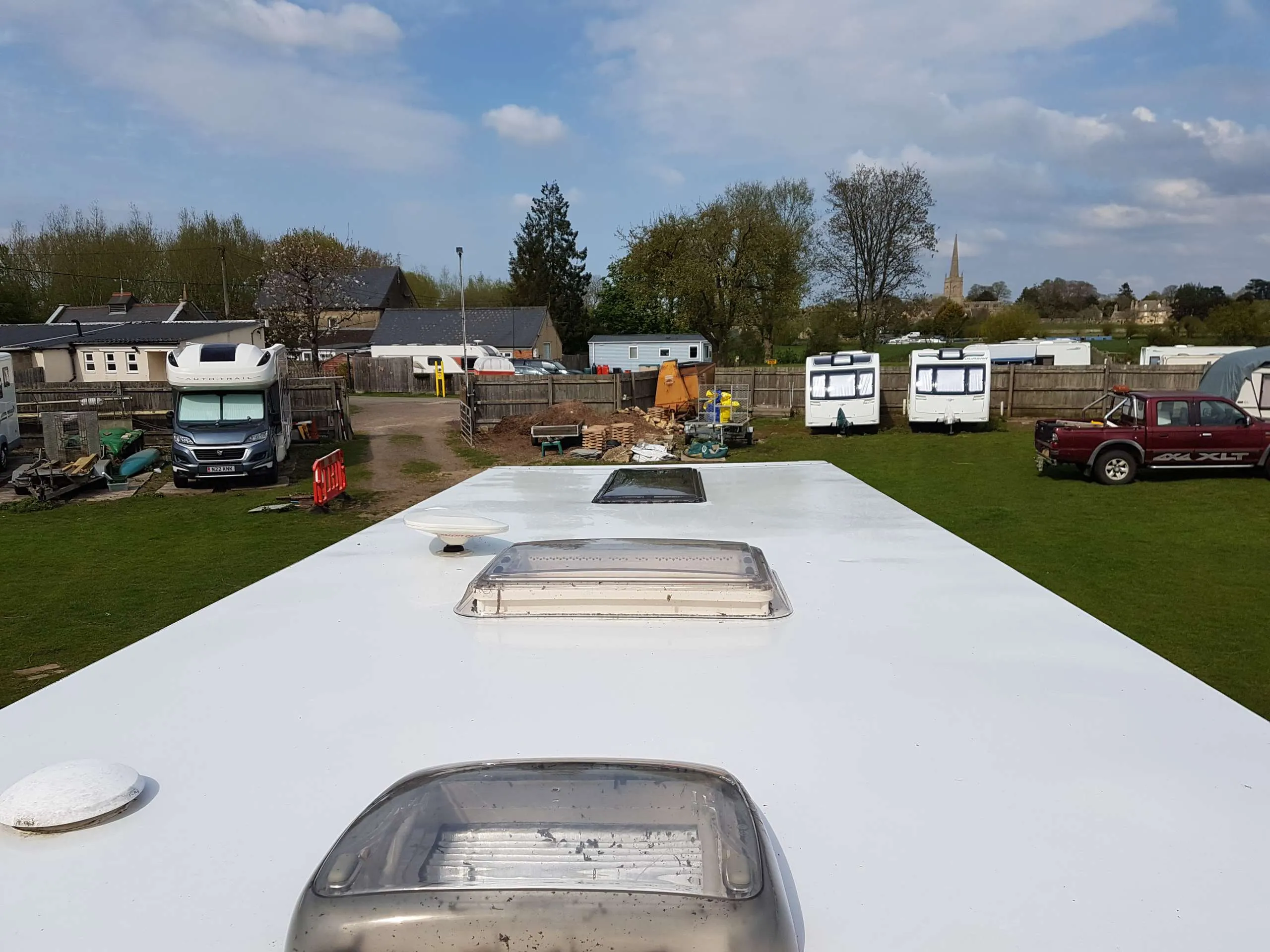 Caravan Roof Cleaning After Caravan Roof Cleaning